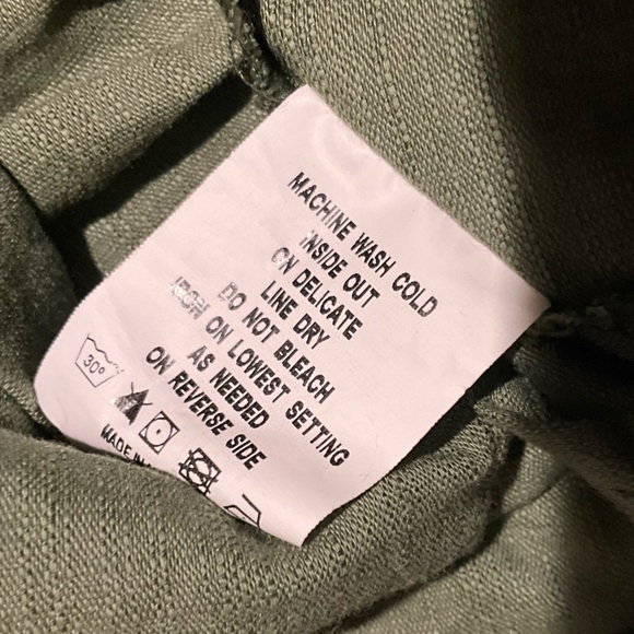 Adina Las Vegas Elegant Olive Green Ruffle Skirt Size Large - Picture 8 of 8